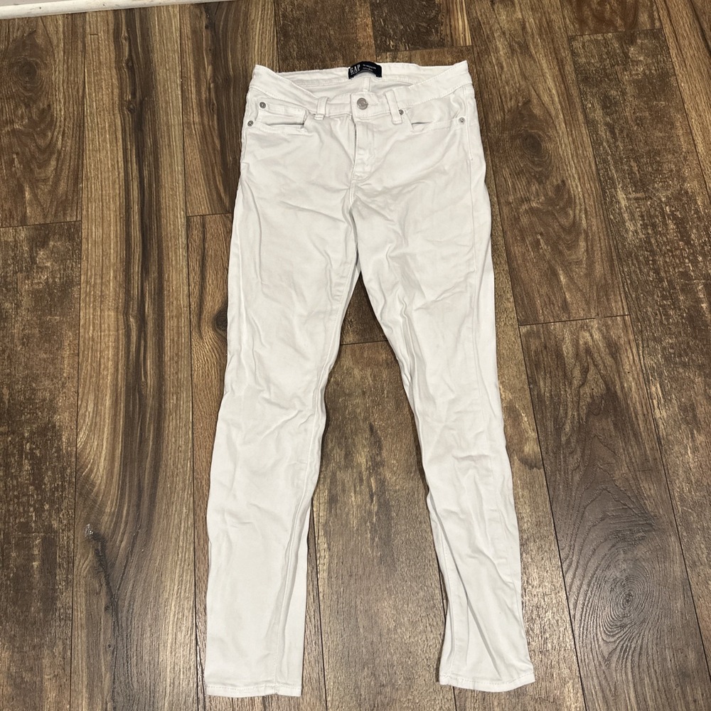 Gap Denim Jeans Womens White‎ Legging Size 26 Regular